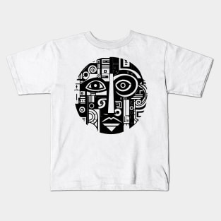 Pop Art Abstract Face Kids T-Shirt